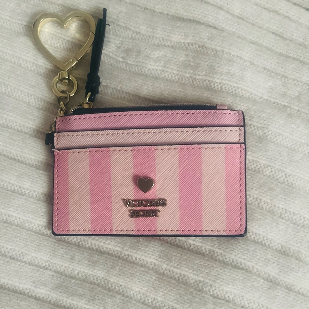 Victoria's Secret Pink and Cream Striped Wallet